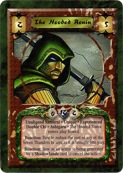 "Ronin w kapturze", postać z gry karcianej L5R